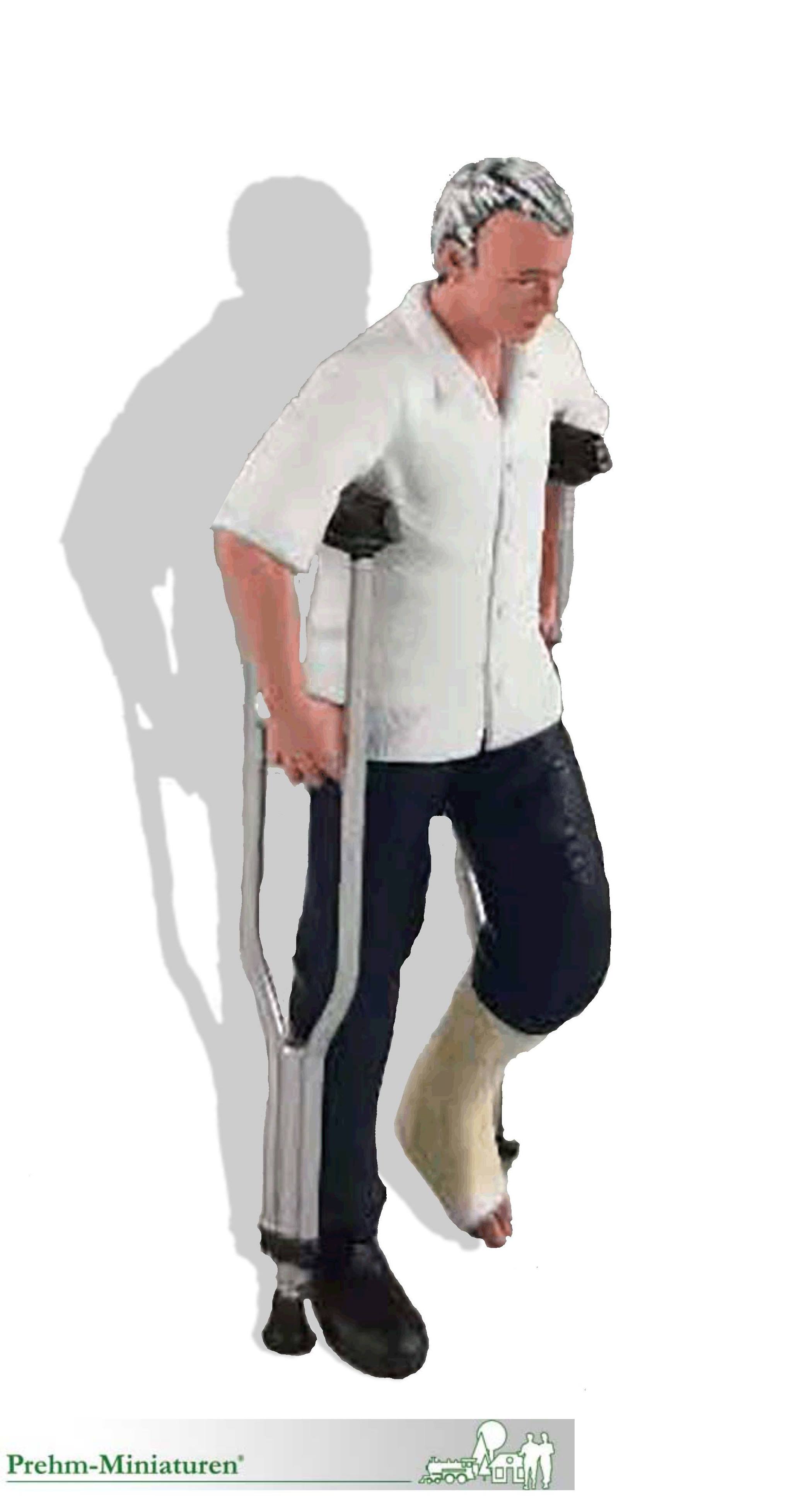 Prehm-Miniaturen - Neuheit 2021 - Art. Nr. 500603 - Mann mit gebrochenem Bein 