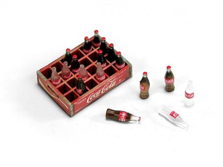  Prehm 500823 - Kiste in Holzoptik mit einzelnen Coca Cola Flaschen