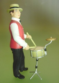 Dixieland Musiker mit Schlagzeug - Neuheit 2011 von Prehm-Miniaturen