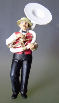 Dixieland Musiker mit Tuba - Neuheit von Prehm-Miniaturen 2011